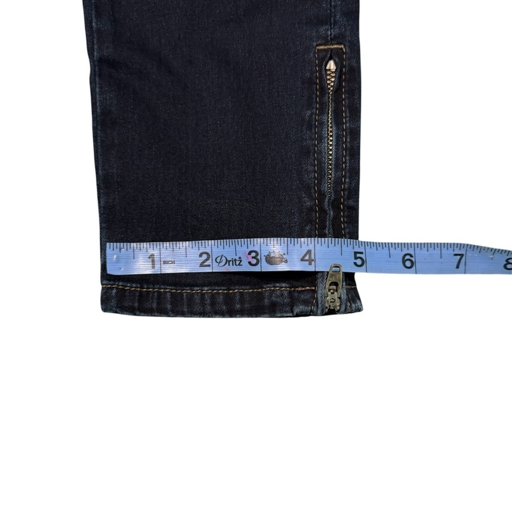 Pilcro and The Letterpress Low Rise Straight Leg Jeans Womens 26 Zipper Ankles - Picture 8 of 8